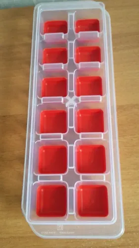 Forma de gelo rígida / fundo em silicone - novo