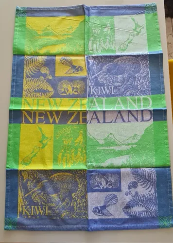 Toalha de Chá Importada Kiwi - Nova Zelândia - Nova