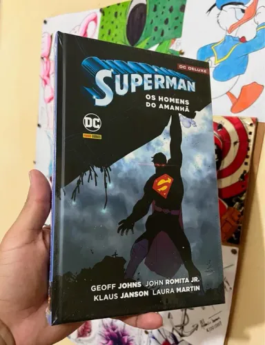 Superman os homens do amanhã Dc deluxe lacrada, capa dura.