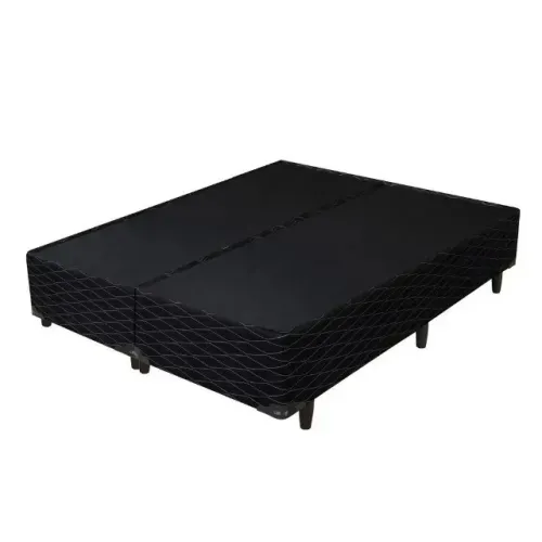 Base queen Suede Preto novo
