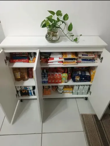 Armário de 3 Portas Branco - Novo