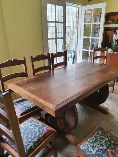 Mesa rústica 