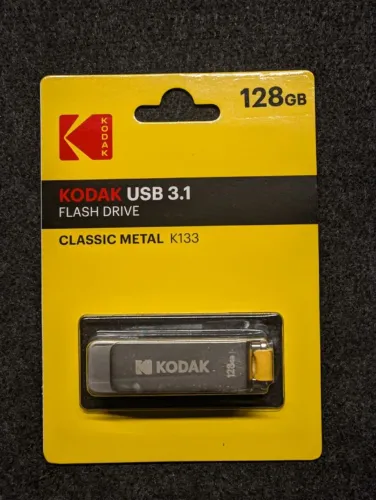 Pen Drive Kodak K133 Flexível Metálico Usb 3.1 - 128gb Cor Prateado(Lacrado)