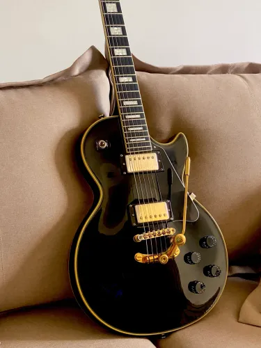 Guitarra Les Paul epiphone custom ebony 