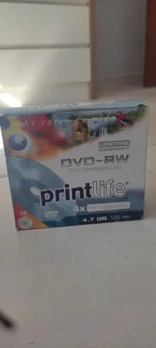 DVD's e CD's mídia virgem.