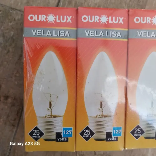 Lâmpadas Vela Lisa 25W 127V e14