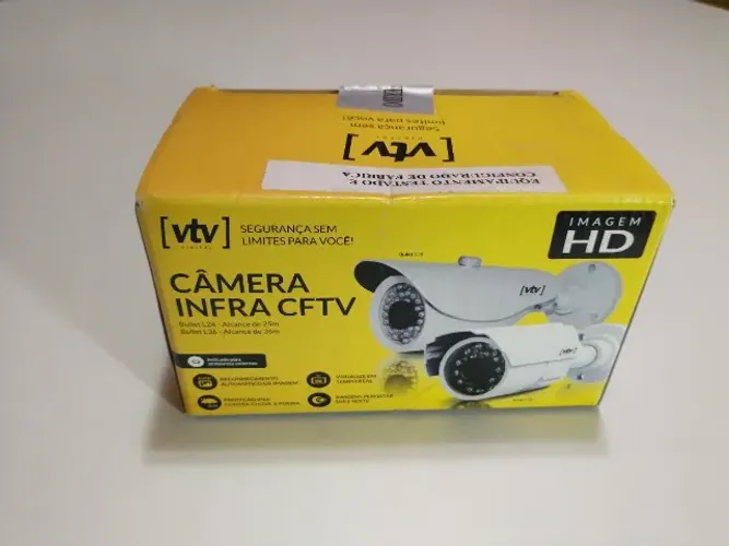 Câmera de Segurança Analógica VTV Bullet L24 720P 1.0MP: Monitoramento Eficiente e Prático