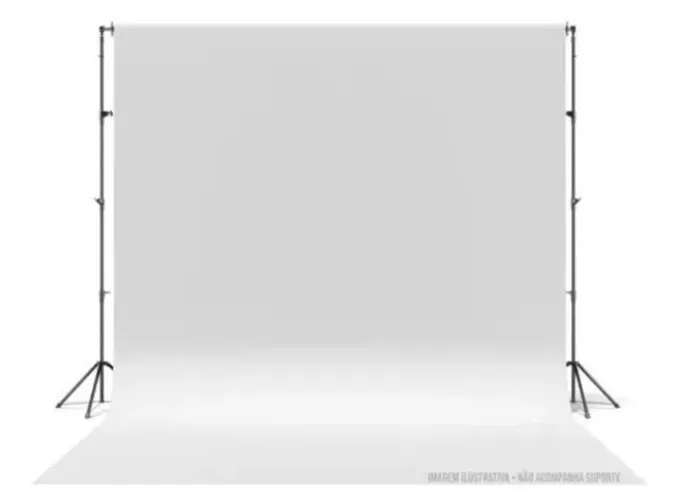 Fundo Para Foto Branco Fosco Lona Projeção 2x2,5 / 2 X 2,5