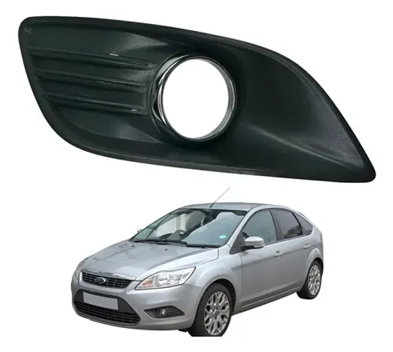 Grade Farol De Milha Lado Esquerdo Ford Focus 2009 2013 Preto