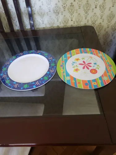 Pratos para bolo, decorativos coloridos