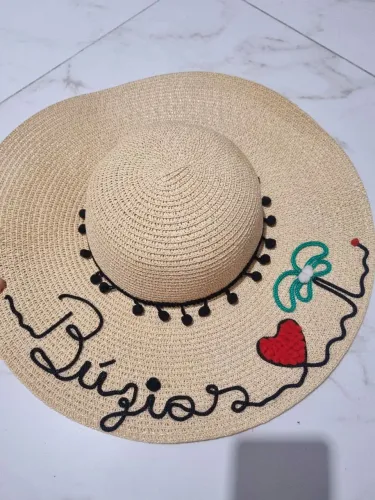 Chapéu de palha personalizado
