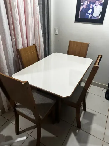 Conjunto de mesa pra cozinha Evora Novo Direto da Fábrica 