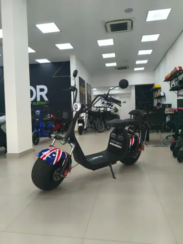 Scooter Bicicleta Eletrica X7 Wx-07 Wehawk 2000w Bat 60v 20ah 2 Lugares Bandeira Inglaterr
