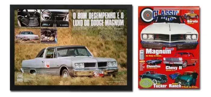 Kit Quadro Dodge Magnum C/ Teste Original + Revista Classic Show - Auto Livraria