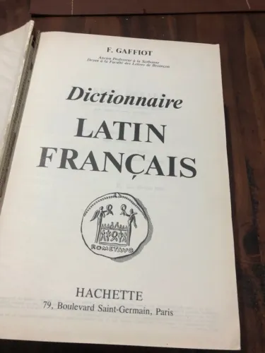 Dicionário Latim-Francês - F. Gaffiot