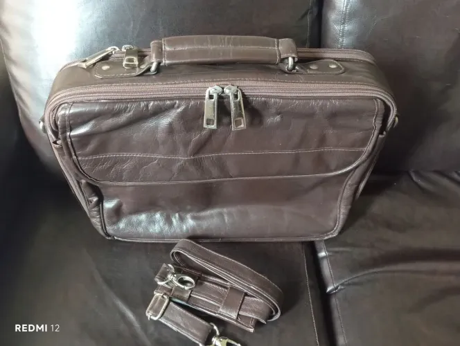 Maleta executiva de couro legítimo 
