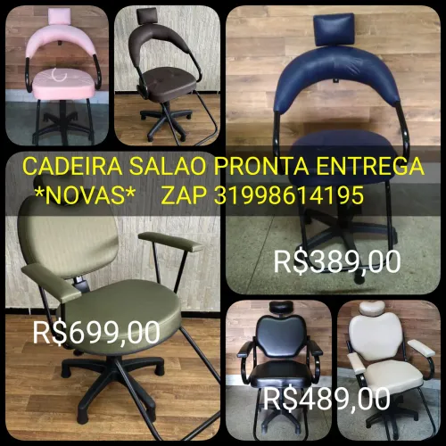 Cadeiras de Salão Novas e Pronta Entrega