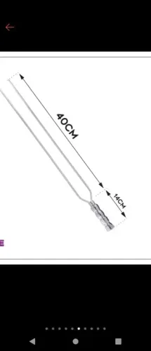 Kit d espeto de churrasco de alumínio. Tam 40 cm + 14 cm de cabo