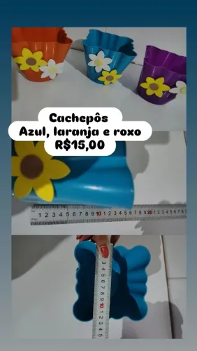 Vasinhos cachepôs de plástico 