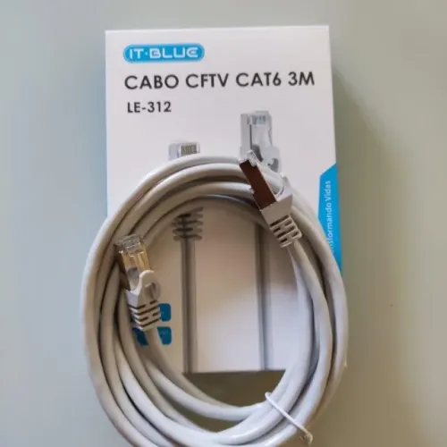 Cabo de Rede internet 3 Metros Cat6 Rj45 1000mb
