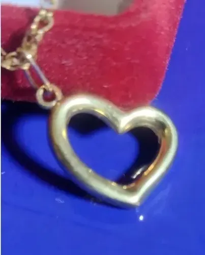 Pingente Coração 1.20 Gramas Ouro 18 Kilates 16 mm