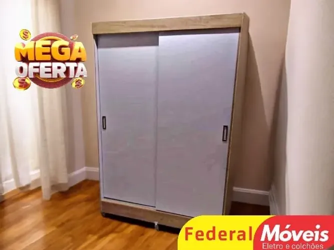 GUARDA ROUPA PORTAS DE CORRER OFF WHITE MEGA OFERTA (TEMOS CREDIÁRIO)