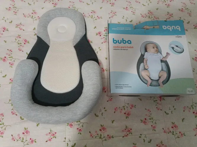 Ninho Redutor de Berço para bebê BUBA Anatômico Cinza