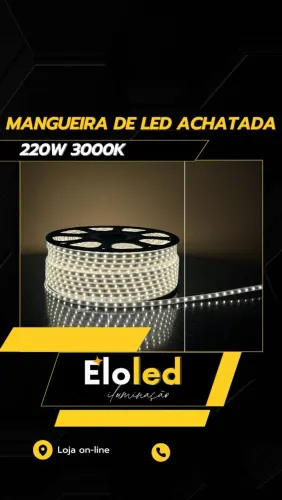 Mangueira de LED Achatada 220W 3000K (Metro)