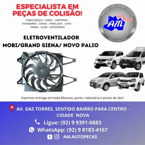 eletroventilador mobi grand siena novo palio