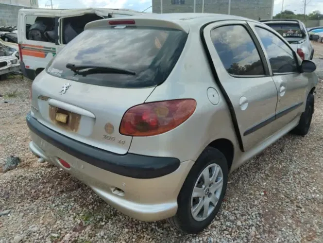 TEMOS PEÇAS PARA ESSA SUCATA! PEUGEOT 206 1.4 FLEX ANO 2008