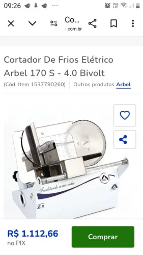 Cortador de Frios Elétrico Arbel 170 S - 4.0 Bivolt