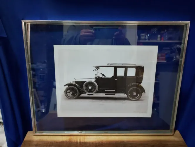 Dois quadros Decorativos Carro Antigo em Moldura