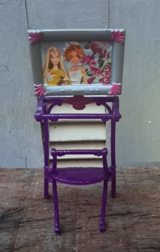 Parte do playset banheiro da Barbie Mattel de 2009