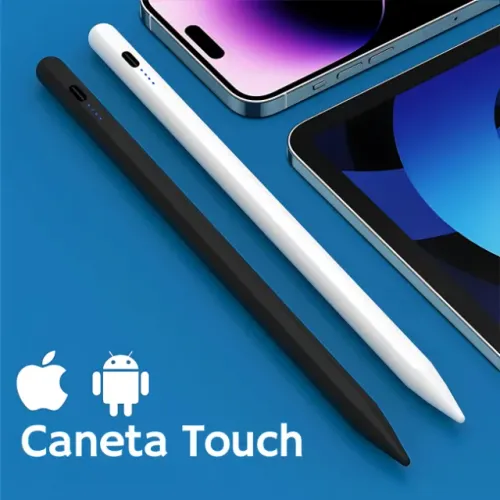 Caneta Pen Touchscreen Universal Compatível com Tablet Smartphone iOS Android Windows