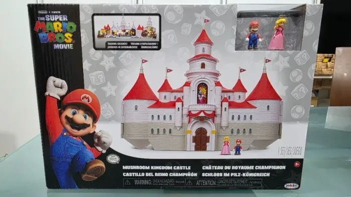 Super Mario Bros O Filme The Movie Castelo da Peach Mushroom Kingdom Castle Jakks Pacific
