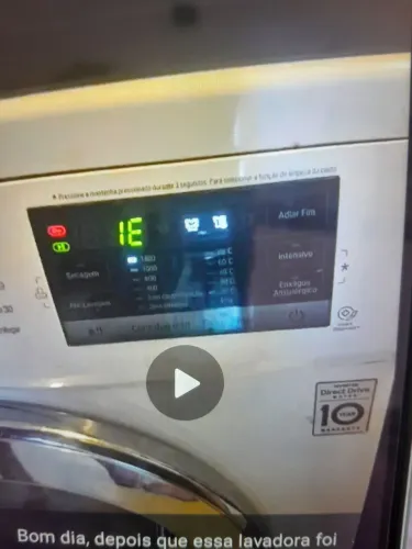 Lava e seca LG com defeito