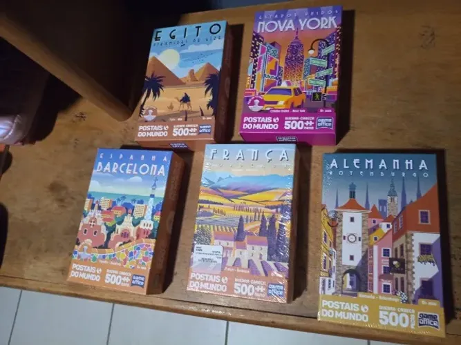 Quebra Cabeça - Postais do Mundo - 5 edições