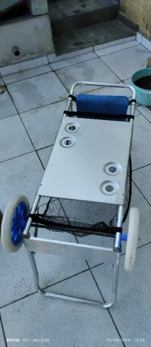 Carro Mesinha para praia em alumínio