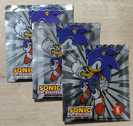 Cards do Sonic Promoção Bobs 3 Pacotes lacrados