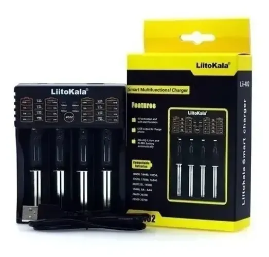 Carregador Inteligente LiitoKala Lii-402 para Baterias