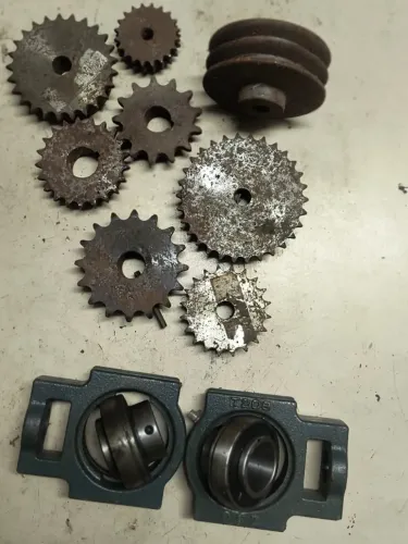 Rodas dentada, mancais e rolamentos