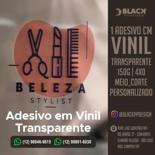 Adesivo em Vinil Transparente