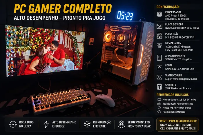 PC GAMER COMPLETO ALTO DESEMPENHO