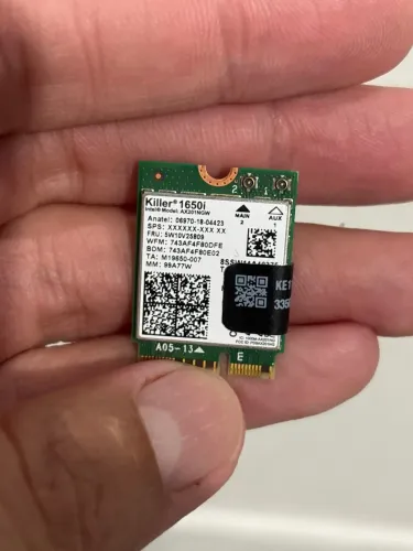 Placa Wi-Fi/Bluetooth