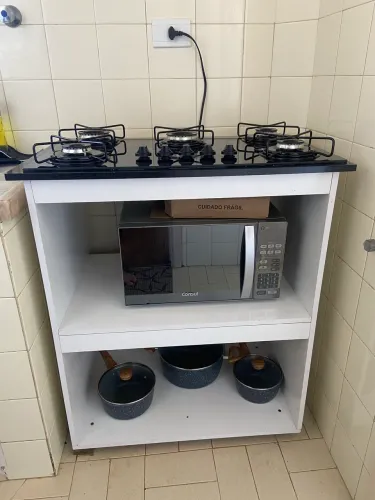 Fogão Cooktop + balcão próprio