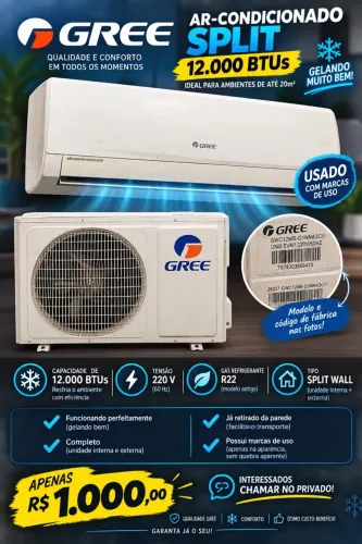 Ar condicionado split 13.000 Btu gree