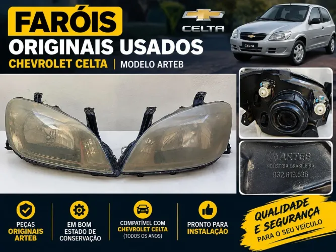 Par de Faróis para GM/Celta
