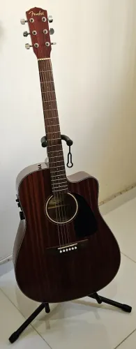 Violão Fender Aço Folk Mahogany CD 60 CE Muito conservado!!! Acompanha case rígida