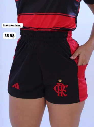 Shorts do Flamengo feminino 
