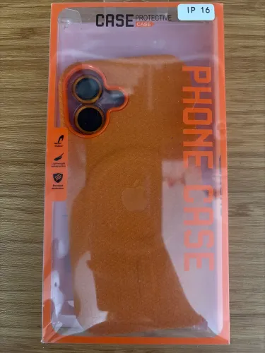 Capa de couro iPhone 16